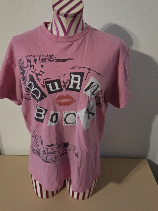 Mean Girls Tops - Mean Girls Burn Book Graphic T-Shirt Pink Y2K Movie Novelty Tee M